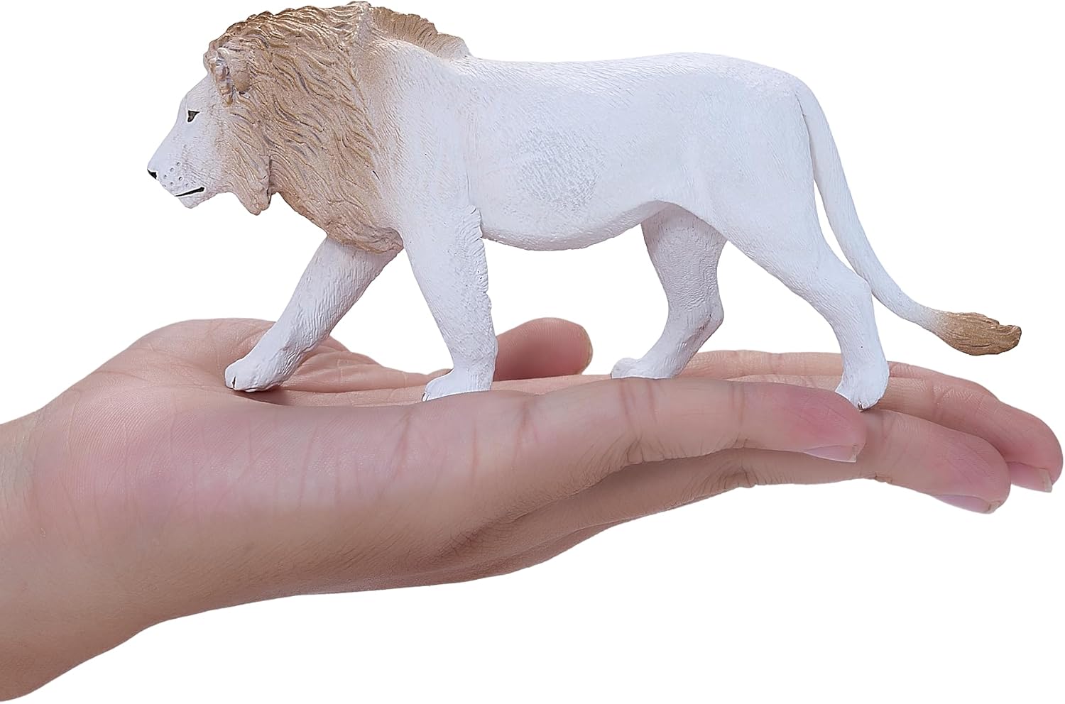 MOJO – White Lion, Hand-Painted Toy Figure, Wildlife Collection, True to Life & Highly Detailed, Designed in UK