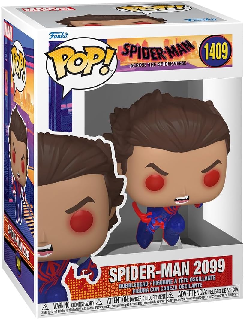 Funko Pop! Marvel: Spider-man Across the Spider-Verse - SM2099-2099 - Unmasked - Collectable Vinyl Figure - Gift Idea - Official Merchandise - Toys for Kids & Adults - Movies Fans