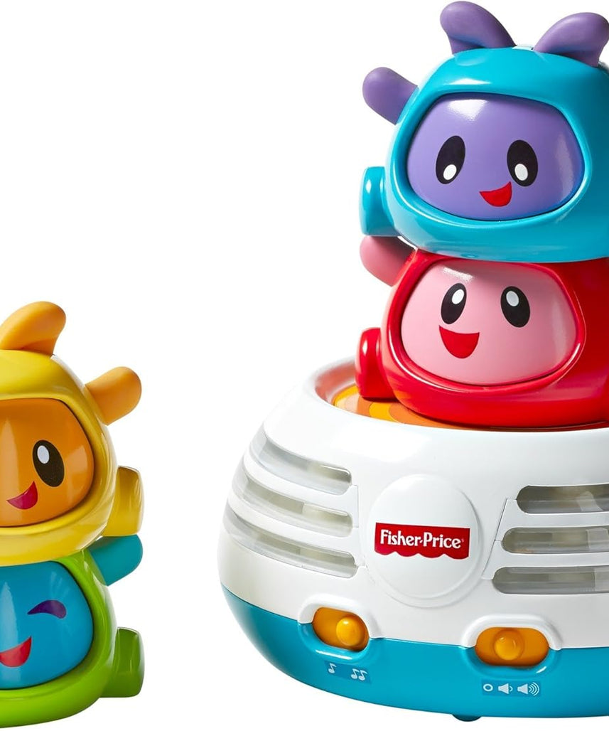Fisher-Price Bright Beats Build A Beat Stacker Musical Learning Toy for Babies 6+ Months