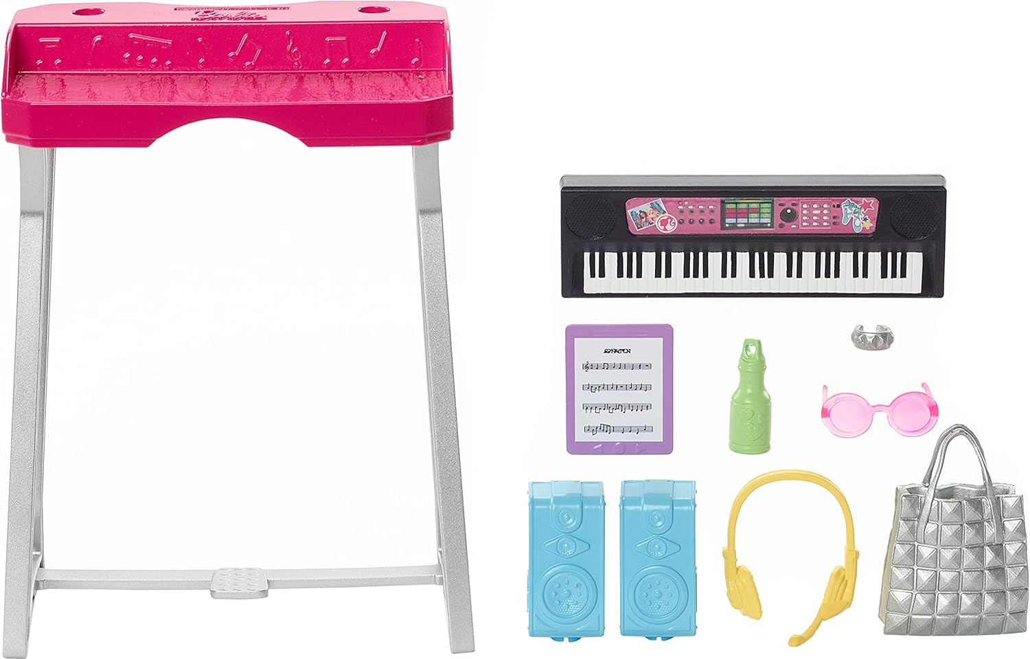 Barbie Big City Big Dreams Brooklyn Roberts Doll Music Studio Playset with Keyboard Accessories for Kids Ages 3 and Up