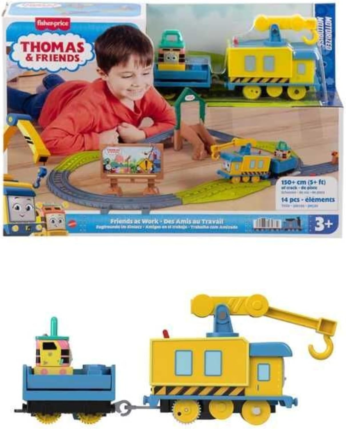 Thomas & Friends Busy Friends Locomotive + Rail Set