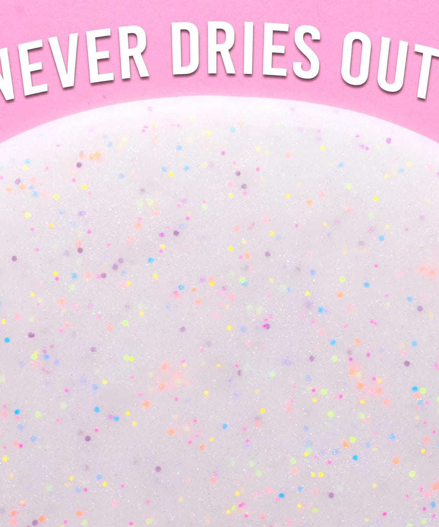 Crazy Aaron’s Enchanting Unicorn Glow Thinking Putty Slime, Glow in The Dark Sensory Putty with Neon Rainbow Confetti & Glitter, Multicolour UH020