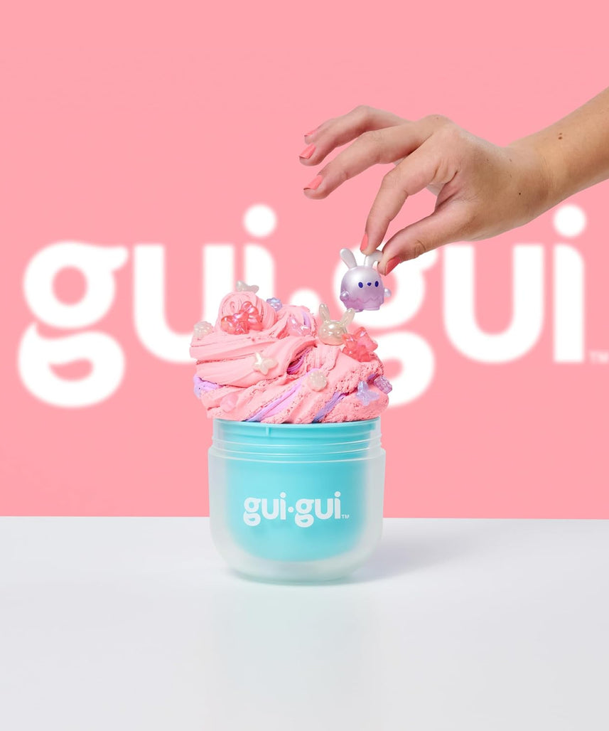 Gui Gui Slime Kit Scented DIY Slime Making Set with Surprise Figurine, Charms and Glitter, Sensory Creative Play Toy for Kids Ages 6+