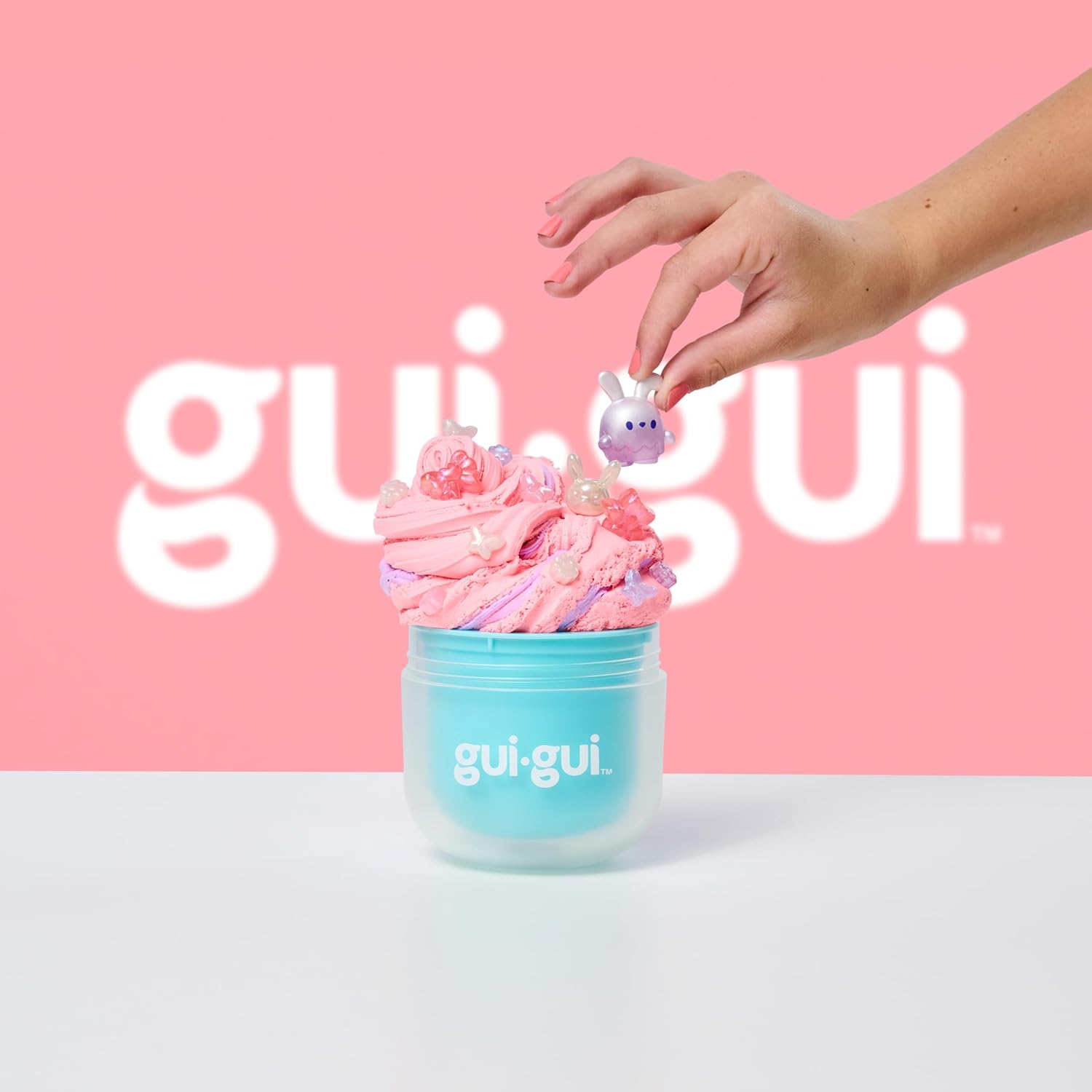 Gui Gui Slime Kit Scented DIY Slime Making Set with Surprise Figurine, Charms and Glitter, Sensory Creative Play Toy for Kids Ages 6+