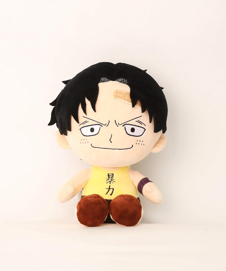 Sakami One Piece Ace Plush Figure 25cm, Official Anime Stuffed Toy Collectible, Soft Polyester Plush for Kids & Anime Fans