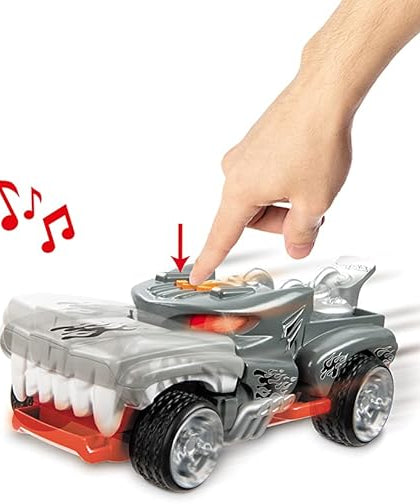 Hot Wheels Monster Action Hotweiler, Motorized Light & Sound Vehicle for Kids Ages 3+