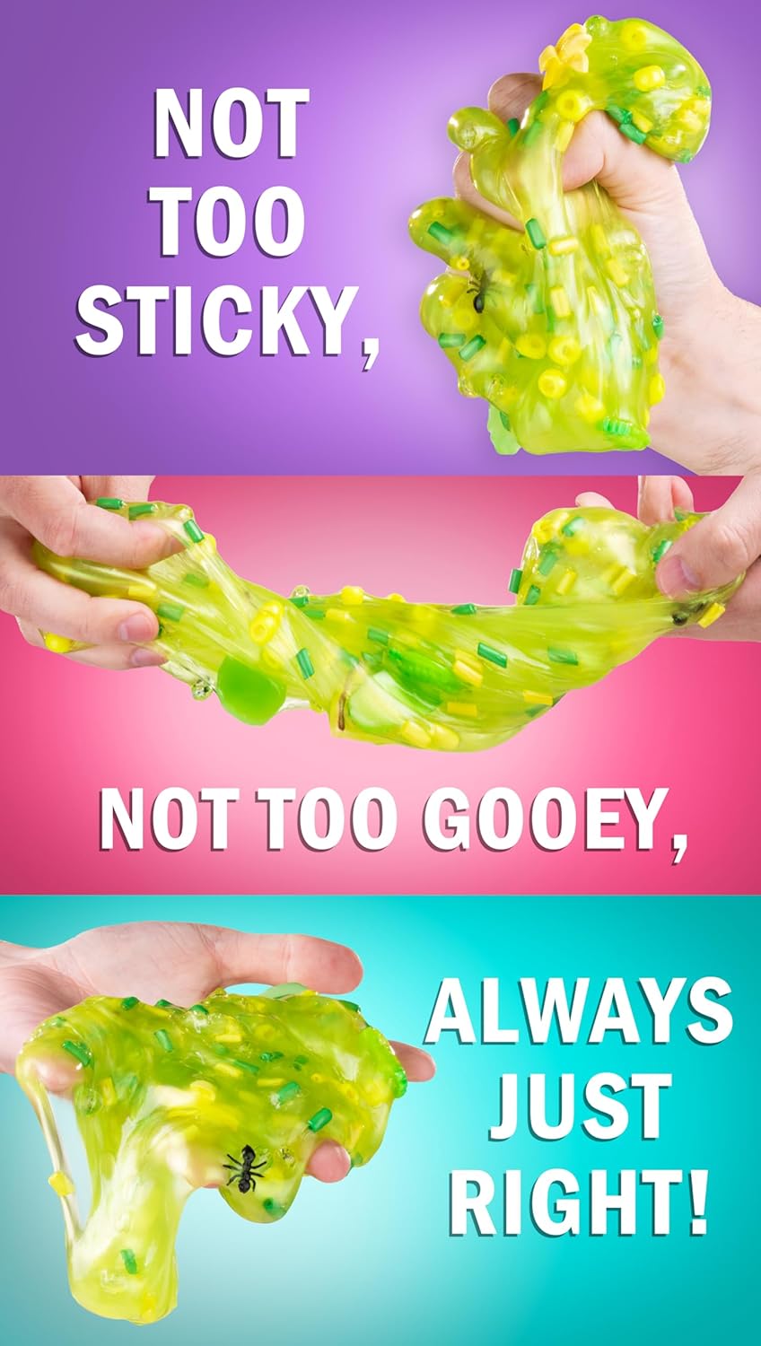 لعبة سلايم كريزي آرون - لعبة الغوص في حاوية القمامة، سلايم برائحة التفاح الأخضر مع سحر، غير سام، فائقة المرونة واللين، مناسبة للأولاد والبنات من سن 3 سنوات فما فوق