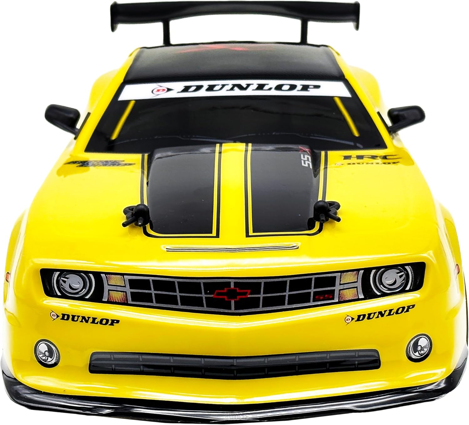 D-Power 1:10 Yellow Camaro RC Car, 2.4GHz Remote Control, 7.4V USB Rechargeable Battery, High-Speed Performance Vehicle, Ages 6+