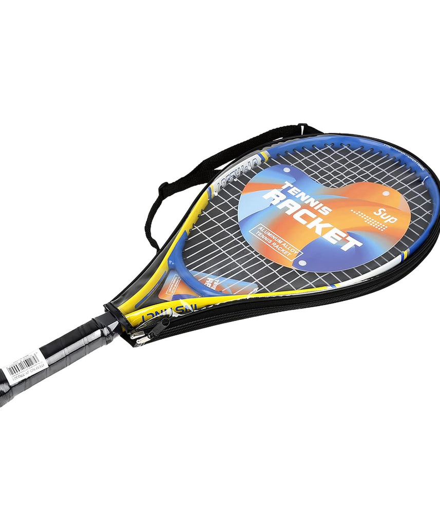 Supreme Sports Senior Tennis Racket, 23-Inch Size, Yellow/Blue