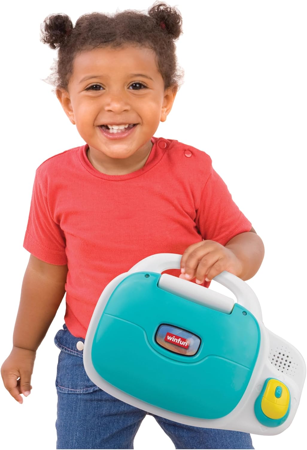 Winfun Lets Learn Bilingual Kids Laptop for Preschoolers Age 3 and Up Educational Toy in English and Spanish with LCD Screen and Interactive Games