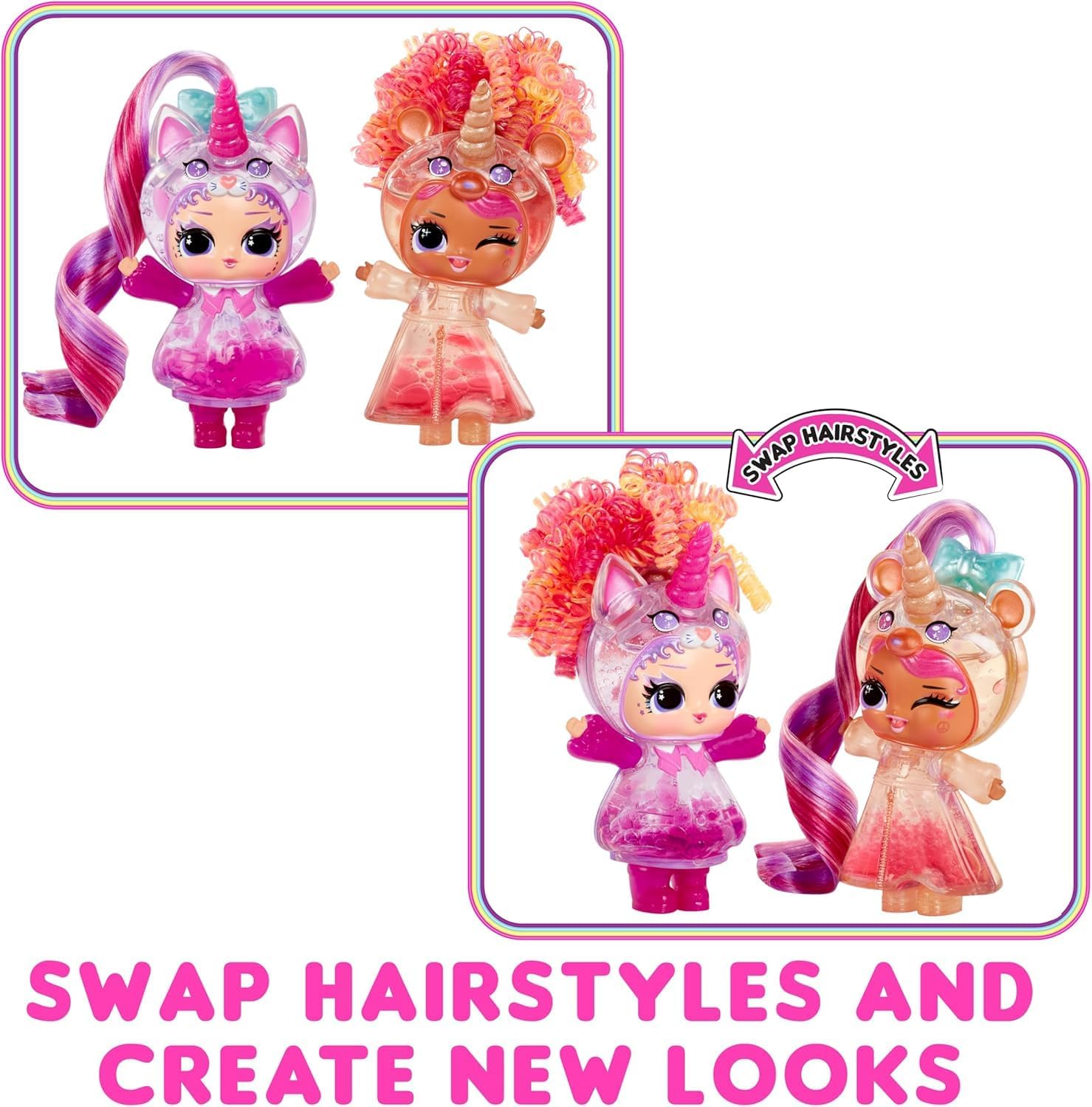 L.O.L. Surprise! Unicorn Tots, Magical Collectible Doll with 7 Surprises, Mix-and-Match Hair, Horns and Accessories, Creative Play for Kids Ages 4+
