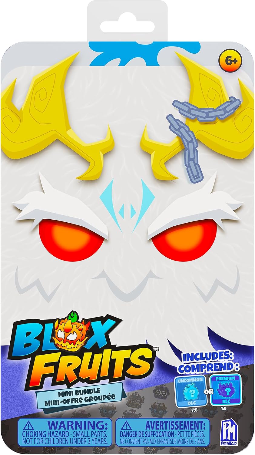 Blox Fruits Series 3 Yeti Mystery Mini Bundle, Mystery Plush Toy, Minifigure, 3 Collectible Stickers and DLC Token, Officially Licensed Blox Fruits Collector Set, 6+ Years