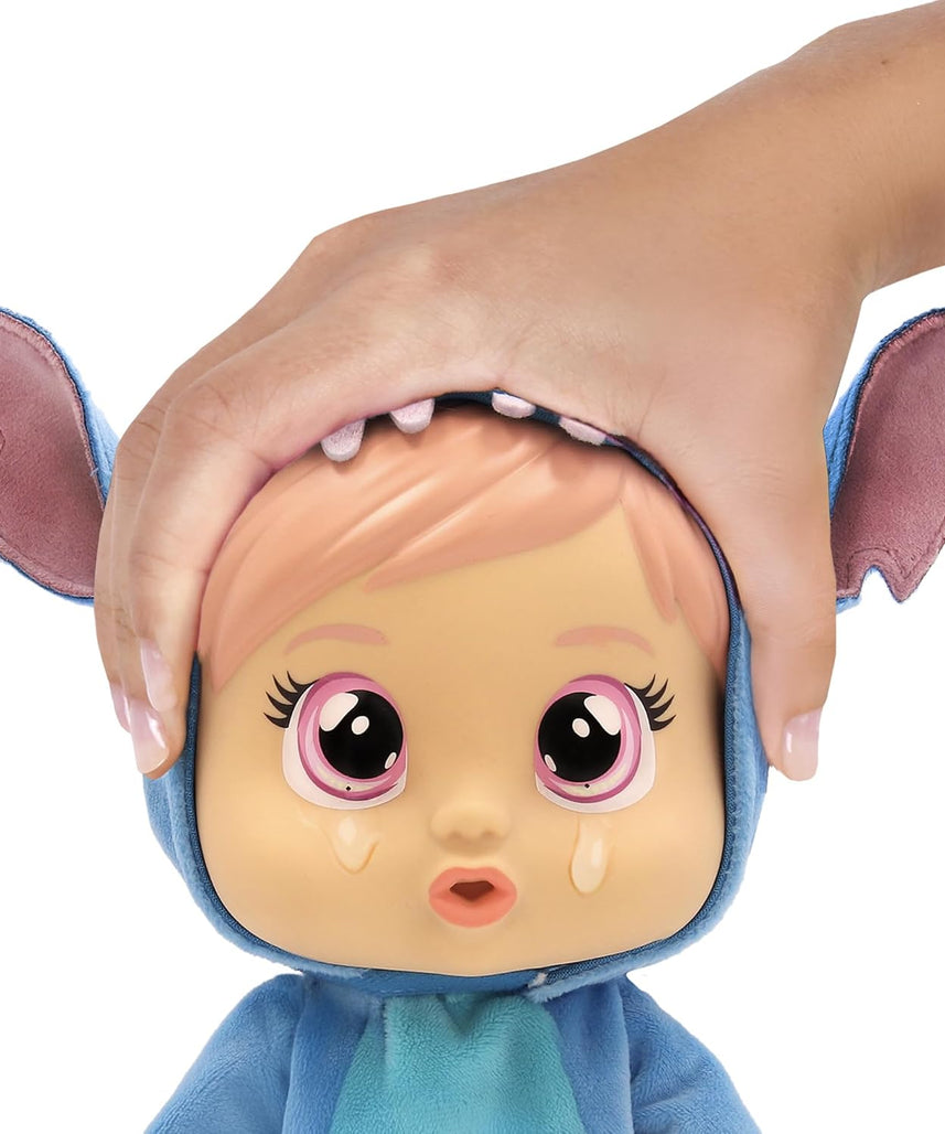 Cry Babies Loving Care Disney Stitch, Comes with Stitch Costume, Includes Accessories, Baby Doll, Pretend Play, Roleplay, 1 Years+