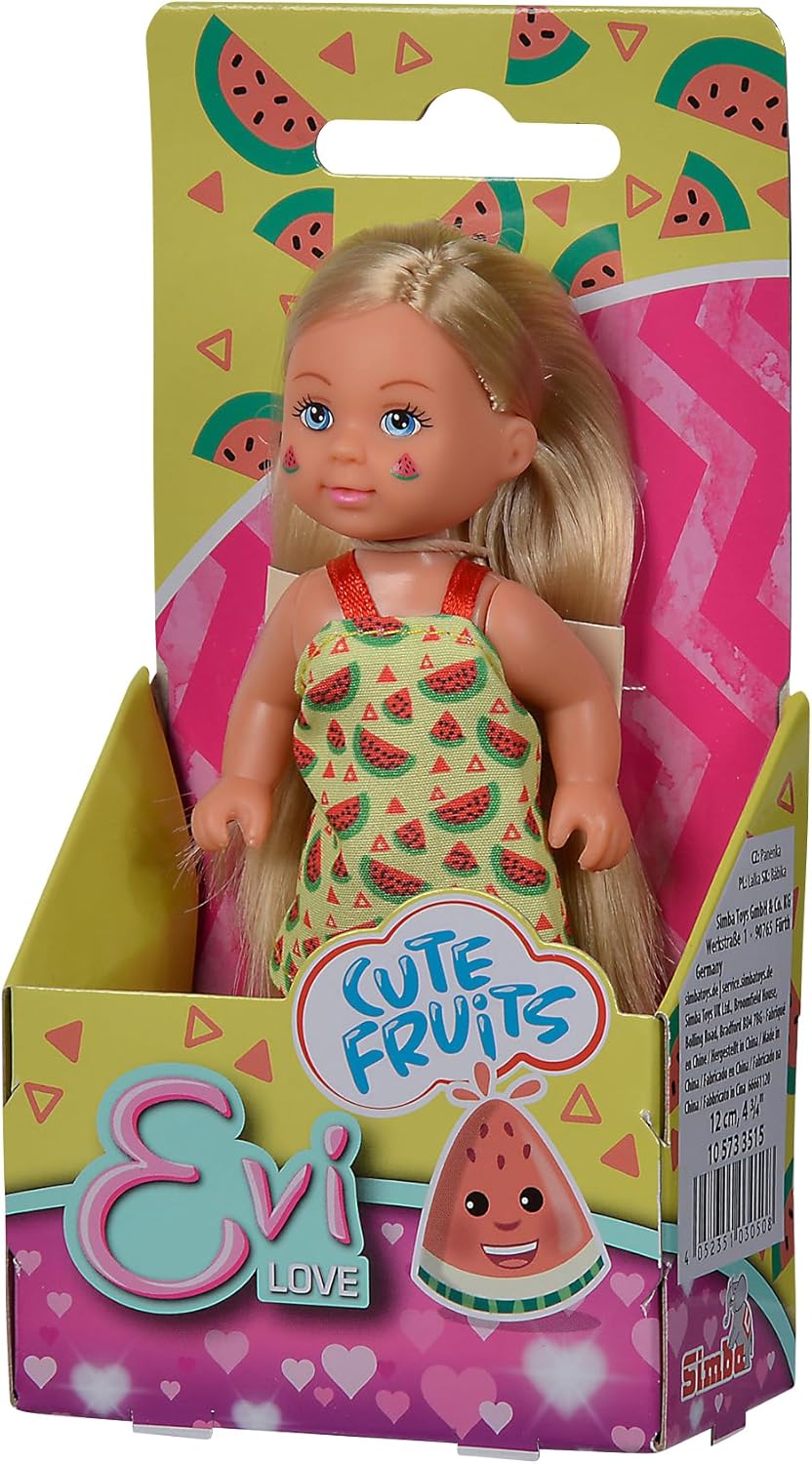 Simba Evi Love Cute Fruits Dolls – Assorted Prints, Ages 3+