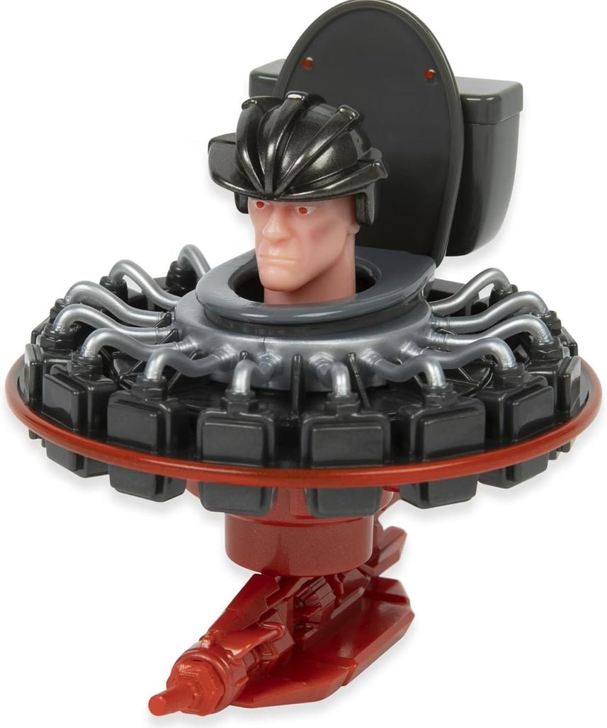 Skibidi Toilet, 1:64 Scale Diecast Collectible Action Figure & Vehicle Toy from Viral YouTube Series, Sci Fi Action Toy for Kids & Collectors, Suitable for Kids Ages 8+ (Assailant Astro Toilet)