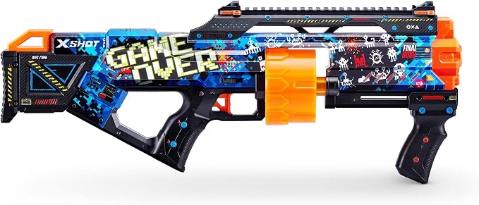 XSHOT Skins Last Stand_Game Over,Blaster,Design Toy Gun For Kids Teen Adult Boy & Girl, Aiming & Target Outdoor Games, Gift For kids Ages 8+