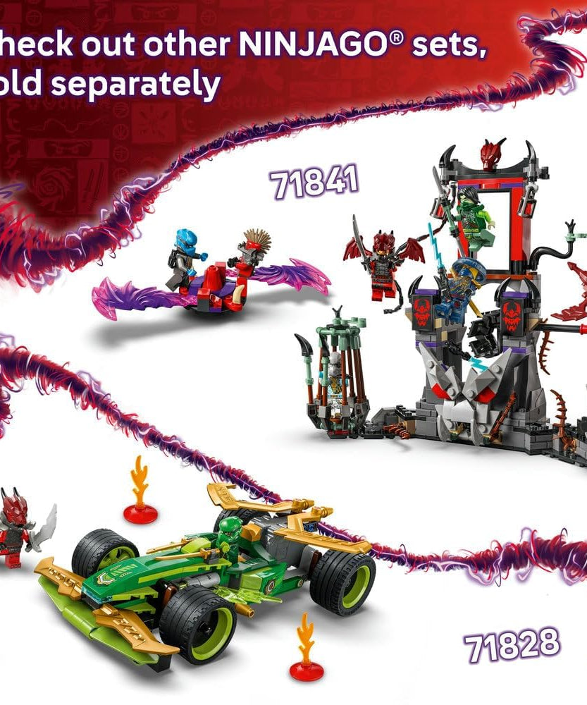 LEGO NINJAGO Dragon Spinjitzu Battle Pack Set with 2 Minifigures, Launchers & Flying Elements - Action Ninja Toy for 6+ Year Old Boys & Girls - Ramadan Gifts for Dragons Rising TV Show Fans - 71826