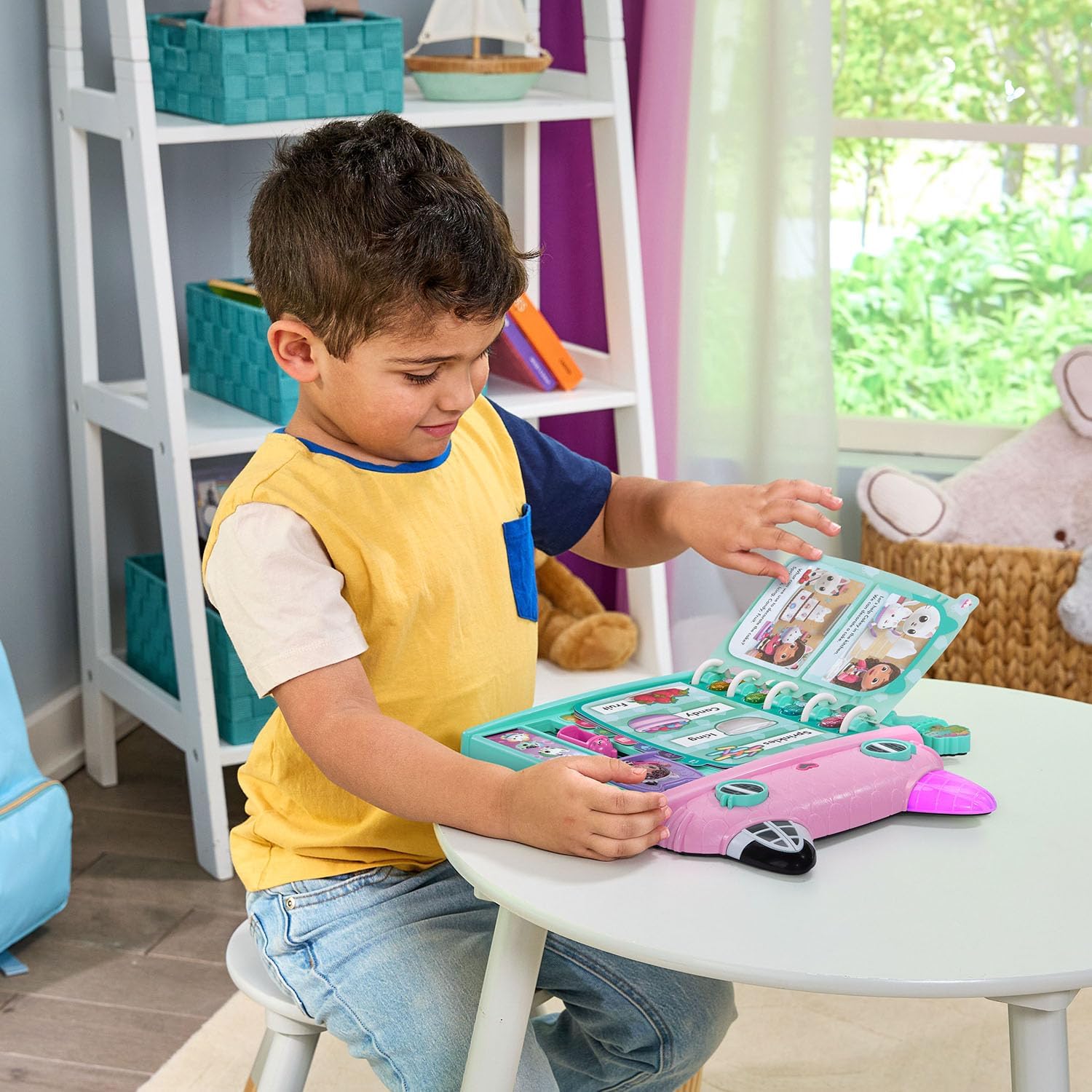 VTech Gabby’s Dollhouse Cat-a-Vator Discovery Book – Interactive Learning Toy for Kids 3+ Years