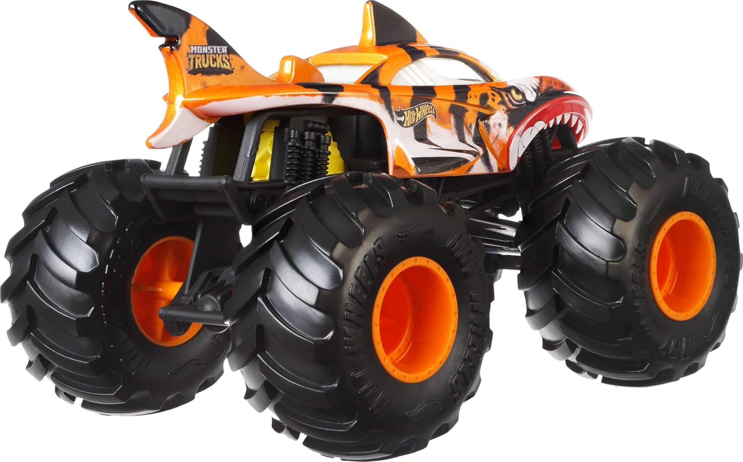 Hot Wheels Monster Trucks, Oversized Monster Truck, 1:24 Scale Die Cast Toy Truck with Giant Wheels and Cool Designs, JDR02