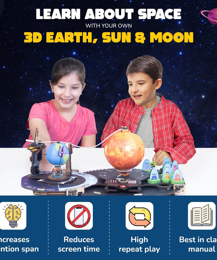 Smartivity DIY Space Shooters STEM Fun Toy, Educational & Construction Based Activity Game Kit for Kids 8 to 14, Best Birthday Gift for Boys & Girls