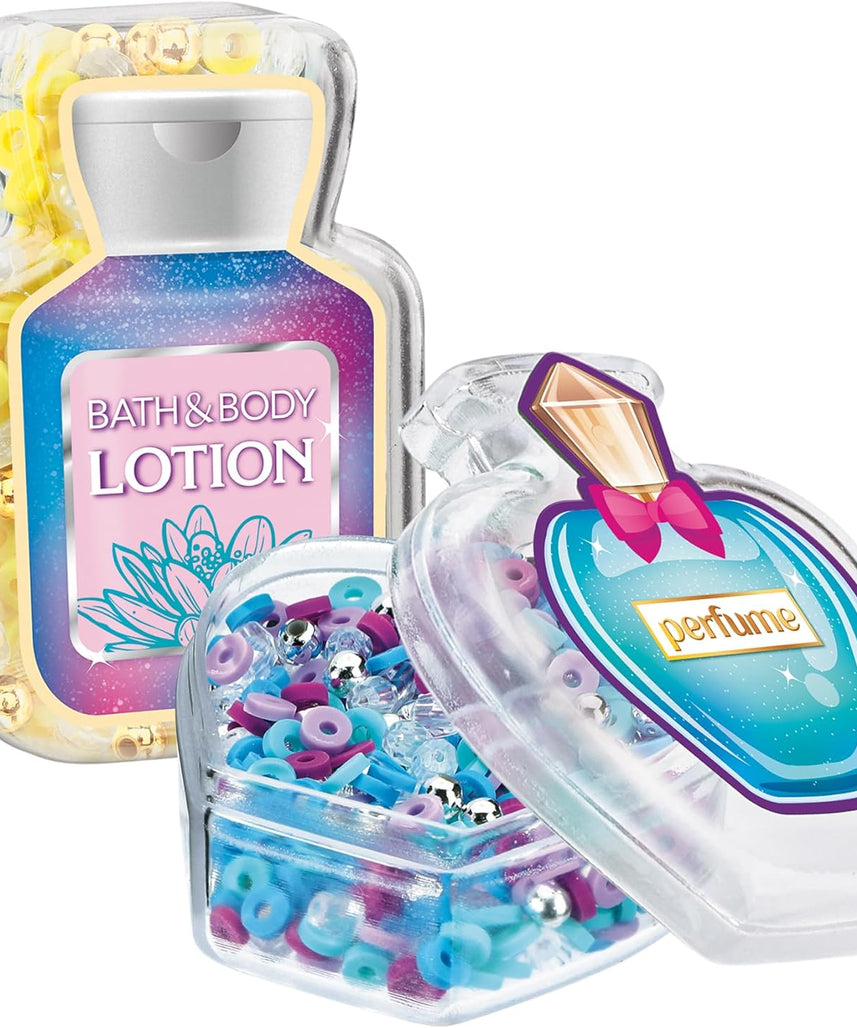 Shimmer N Sparkle Mini Mania Beauty Charms Bracelet Maker Make your own collectable charm bracelets Includes over 1000 multicoloured beads Jewellery making kit Make your own friendship bracelets