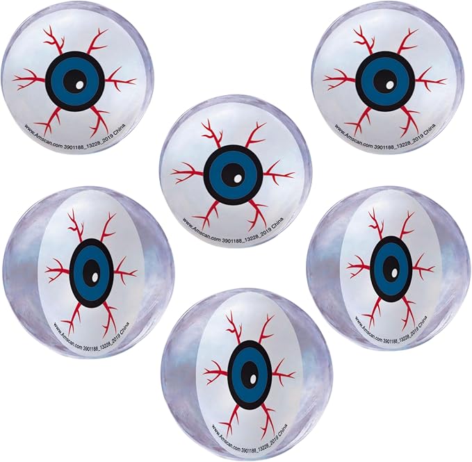 amscan Eyeball Bounce Balls 6pcs
