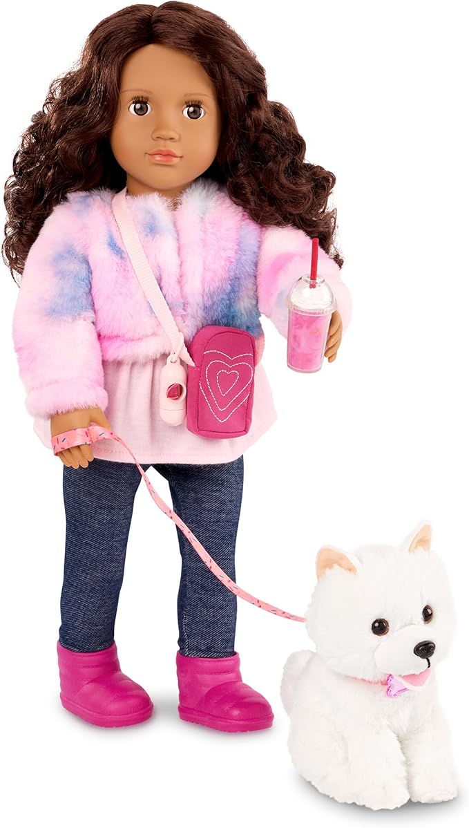 Our Generation Doll & Pomeranian Pup w/Accs, Ines & Jojo