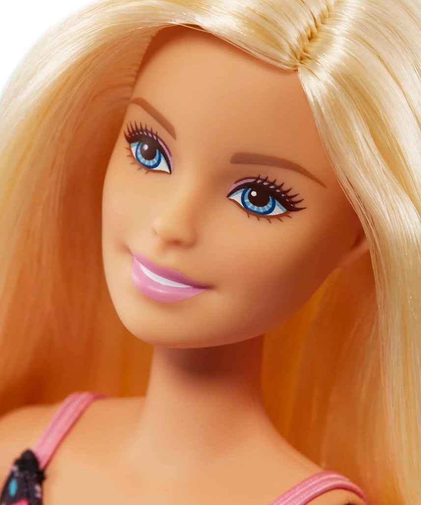 Barbie Doll and Supermarket Set, with Shopping Cart and 20 Pieces, 3 to 7 Year Olds