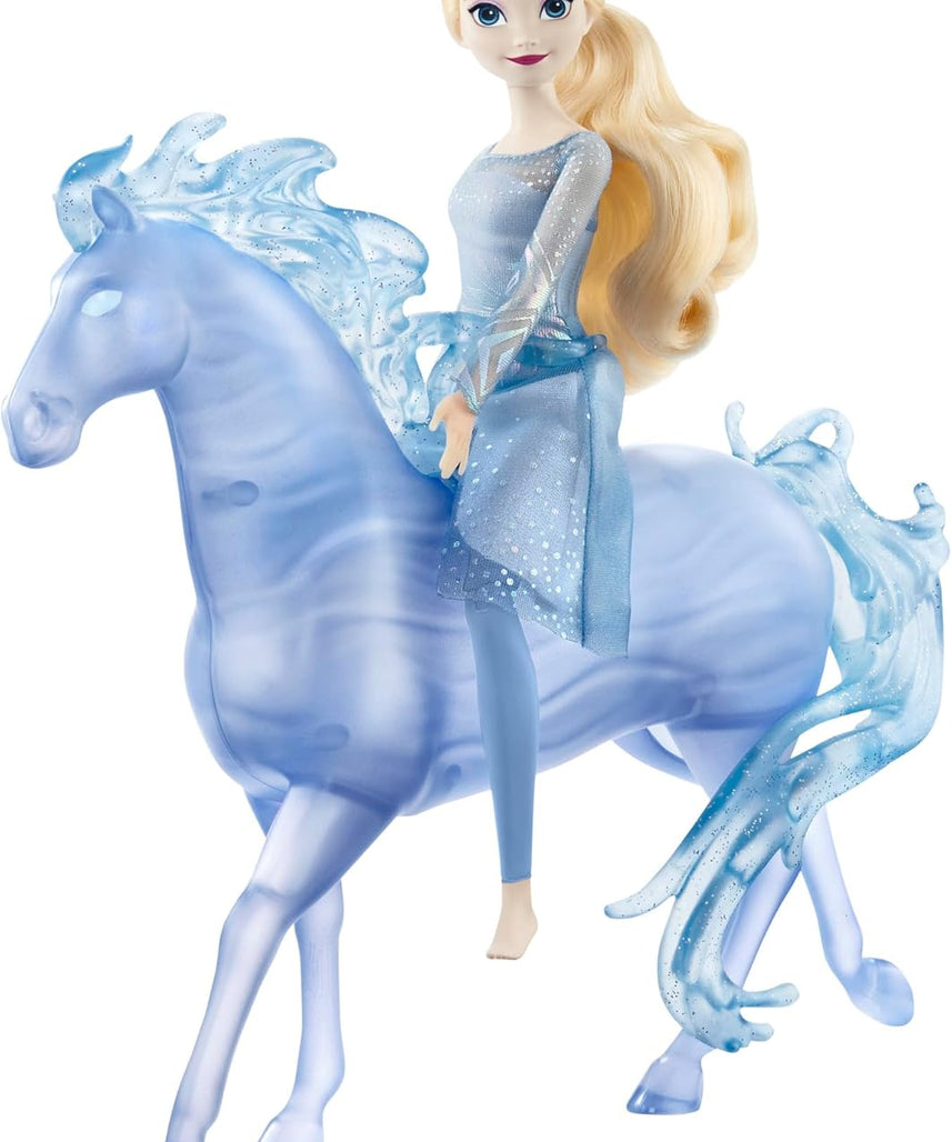 Disney Frozen Toys, Elsa Fashion Doll with Horse-Shaped Water Nokk Figure Inspired 2, HLW58