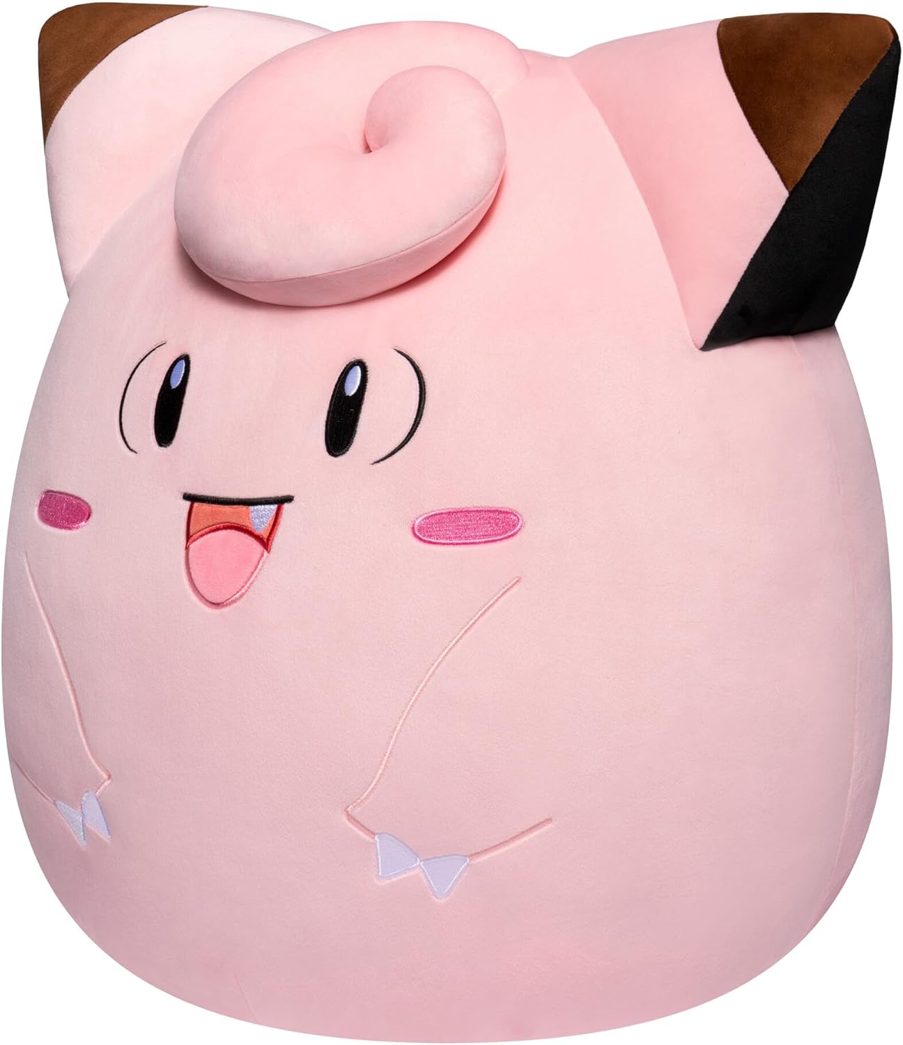 Pokémon Squishmallows Clefairy Plush Toy, Ultra Soft Squishy Stuffed Animal, 14 Inch Plush Figure, Officially Licensed Pokémon Collectible, Kids Gift Toy, Ages 3+