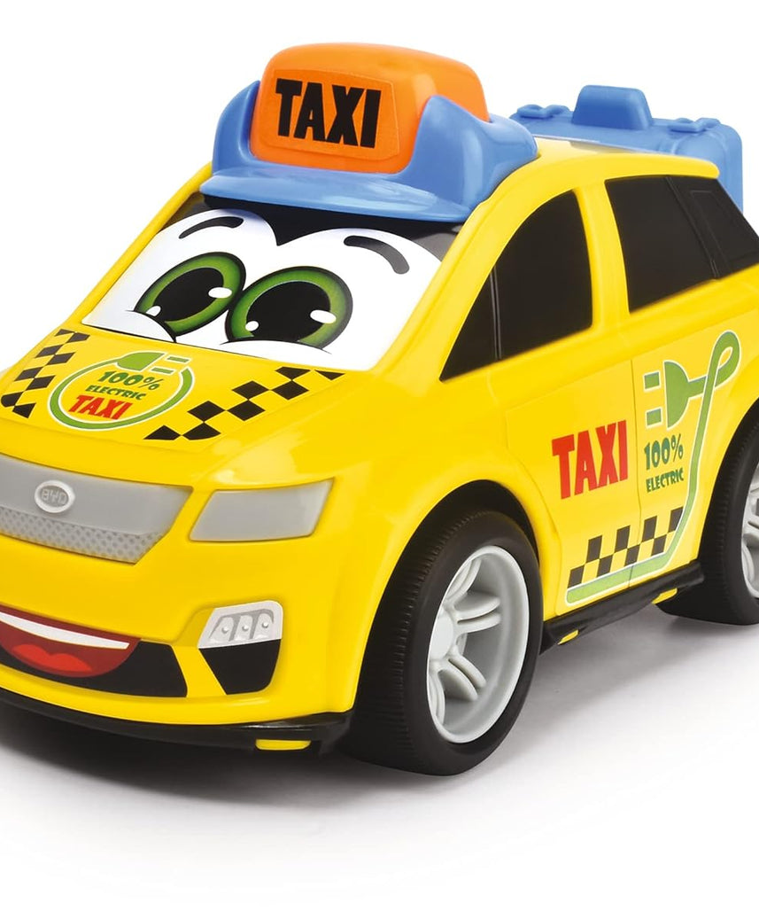 Dickie Toys 204112002 ABC Toddler Vehicles-One of Three Different Wind, Taxi, Fire Engine, Police Car, Ideal for Babies from 12 Months, Multicoloured