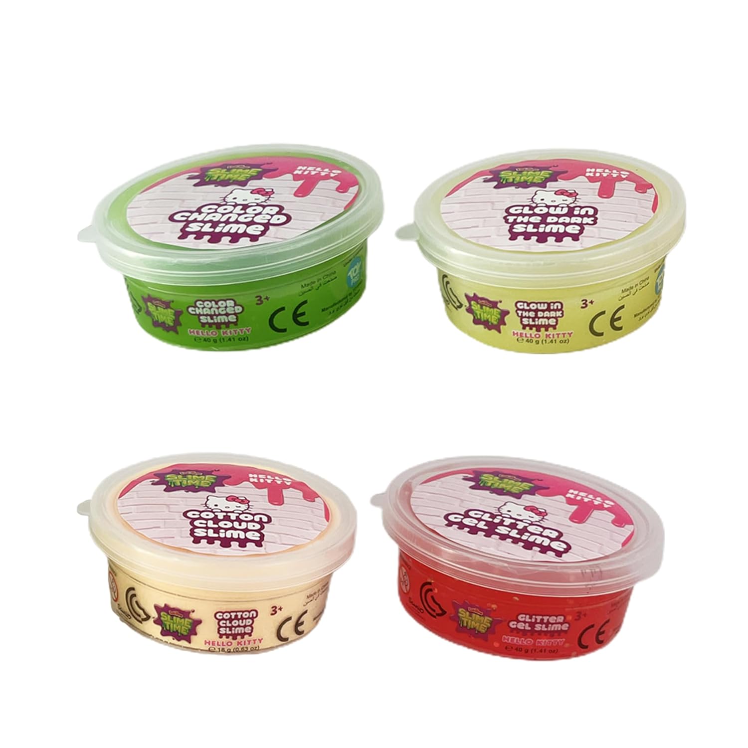 SlimeTime Hello Kitty Party Glitter 414g, Slime for Girls and Boys,Stress Relief Toy for Kids, Education,School,Party Favor,Gift for Birthday & Christmas, Soft Putty Slime For Kids