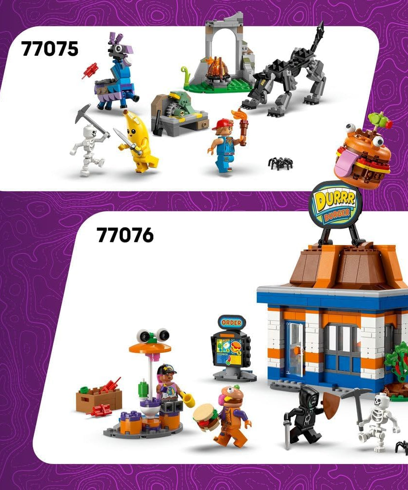 LEGO Fortnite Klombo Toy - Play & Display Dino Figure with Oro and Island Peely Minifigures - Gift for 10+ Year Old Boys, Girls & Gaming Fans - 77077