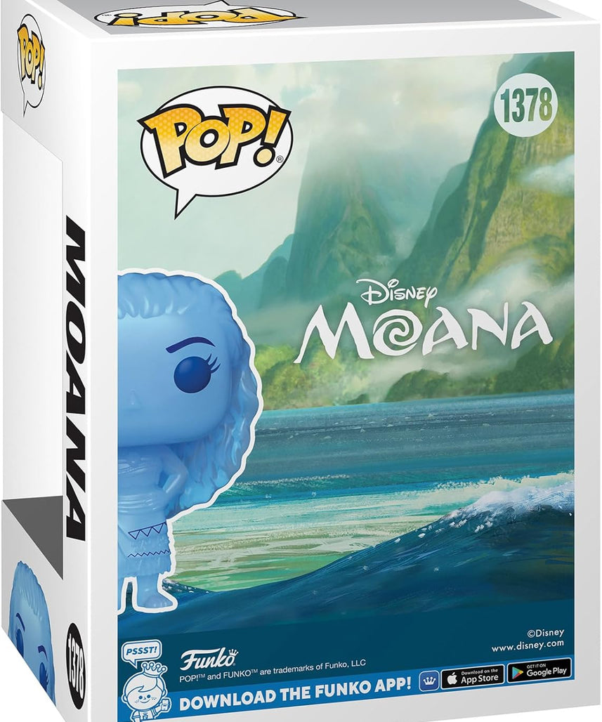 Funko Pop! Disney: Moana - Moana - 1/6 Odds for Rare Chase Variant - Translucent - Glow In the Dark - Collectable Vinyl Figure - Gift Idea - Official Merchandise - Toys for Kids & Adults