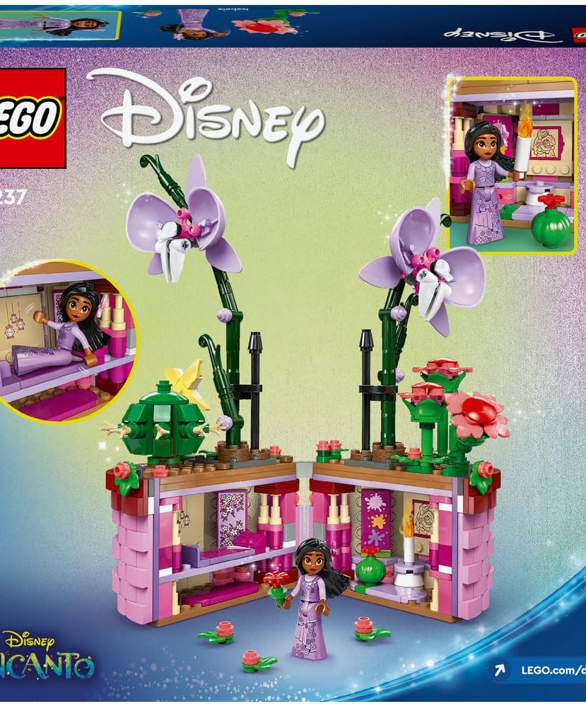 LEGO | Disney Encanto Isabela’s Flowerpot, Buildable Orchid Flower Toy for 9 Plus Year Old Kids, Girls & Boys, with Film Character Minidoll Figure, and Cactus, Fun Birthday Gift 43237