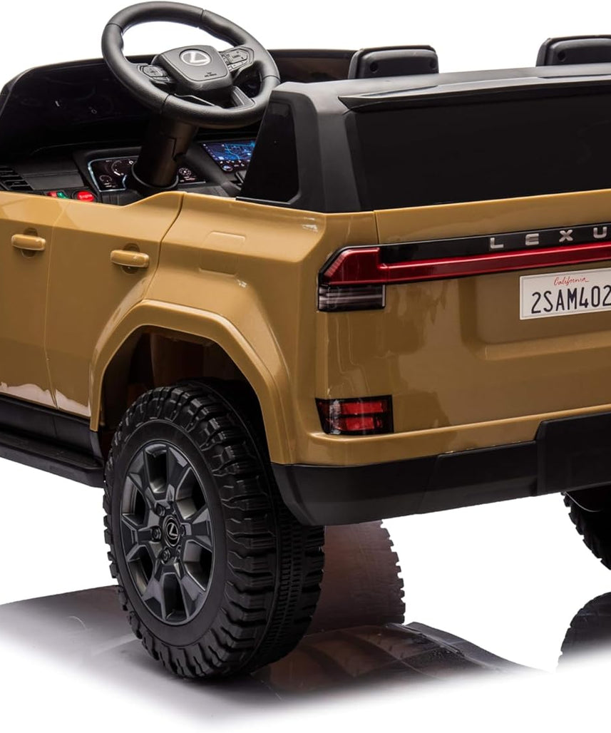 Lovely Baby LB 4002EL Lexus Style Kids Ride-On Car 12V Battery Operated Electric Car with EVA Wheels, LED Lights, Music, Seat Belt, Sit & Drive Vehicle for Boys & Girls 2–6+ Years