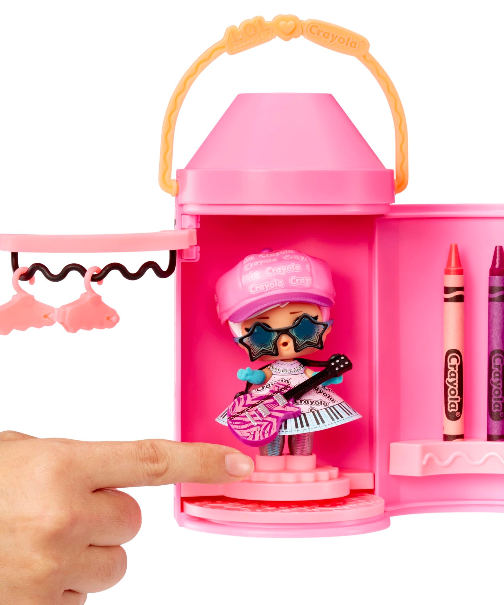 L.O.L. Surprise! Crayola Color Me Studio Doll Set, 30+ Surprises, Includes Crayon Capsule, Crayons, Paper Fashions, Creative Art Toy Gift for Kids