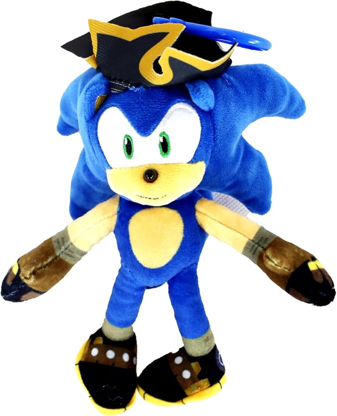 Sonic Prime: Plush Clip 6-Inch - Netflix Series, Licensed, Boys & Girls, Huggable Sonic, Assorted, Each Sold Separately