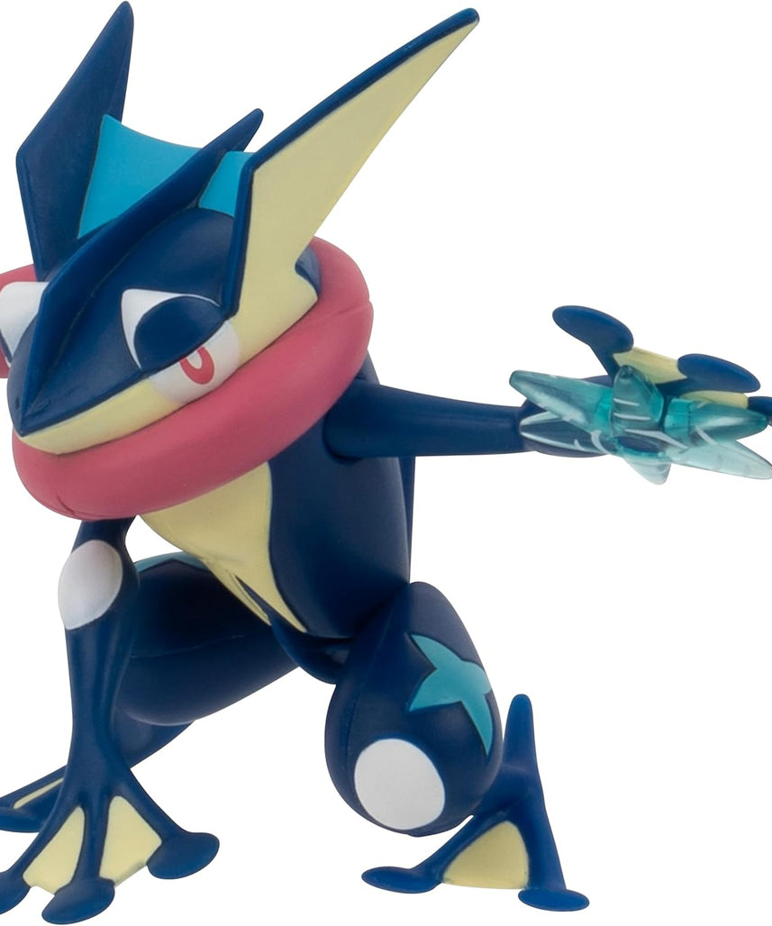 Pokemon Greninja Figures, Detailed Official Figures, Deluxe Action, Battle Ready, Action Figurines, Collectibles, Display Toys for Boys, Battle Feature Figures