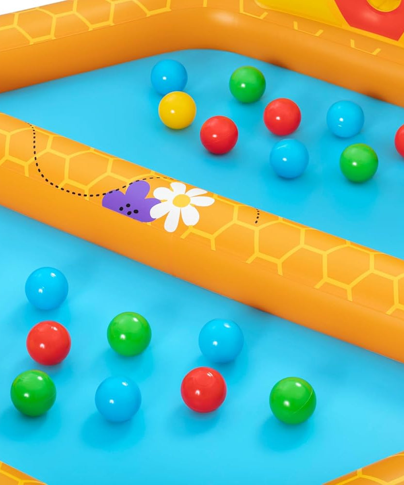 Bestway Lil' Beehive Paddling Pool & Ball Pit, 127 x 119 x 61 cm