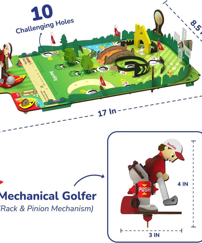 Smartivity DIY Mini Golf - Tabletop Game for Kids 6-12 Years Old | Birthday Gifts for Boys & Girls | Toy for Boys and Girls 6,7,8,9,10,11,12,13,12 Years