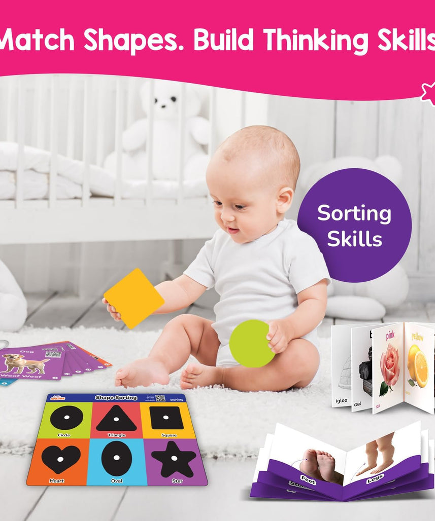 Smartivity 5-in-1 Montessori Play Box for 1+ Years – Educational Activities for Toddlers, Brain-Boosting Toy for Motor, Shape, and Matching Skills
