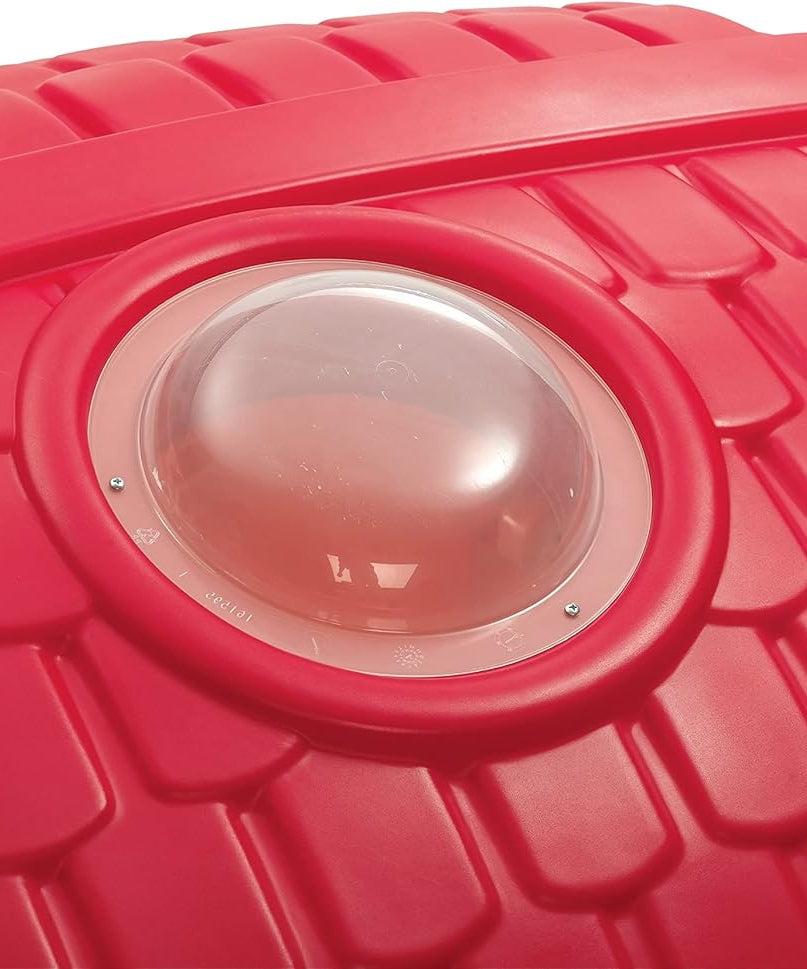 مجموعة ألعاب خارجية للأطفال من ستيب2 كلوب هاوس كلايمبر (برايتس) من عمر سنتين إلى ست سنوات، مزودة بمنزلقات مزدوجة، وسلّم تسلق، ونفق زحف، وبرج مراقبة، ومجموعات ألعاب ومعدات ملعب.