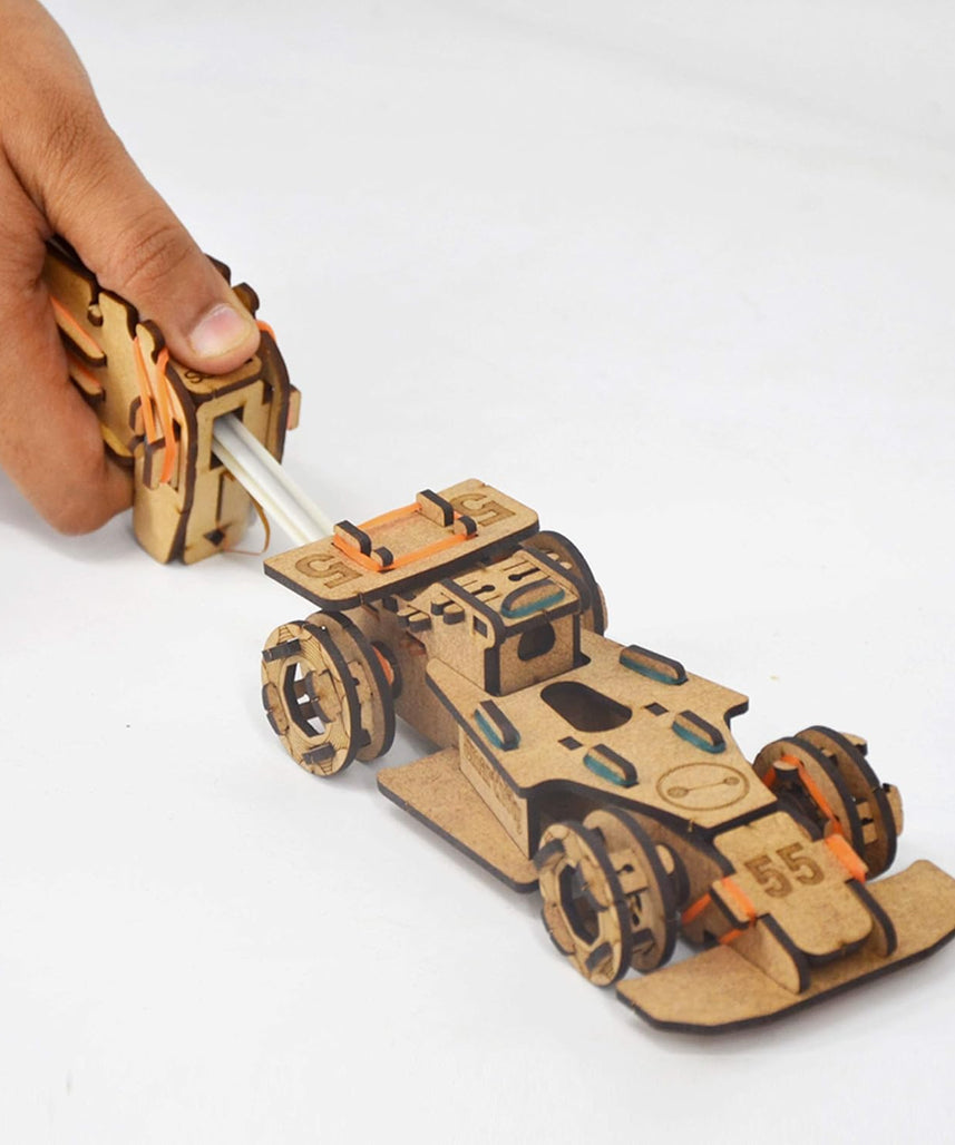 Smartivity DIY Speed CAR Toy for Kids Ages 6-12 | F1- Racing Car with Launcher | Fun Birthday Gift for Boys and Girls | STEM Learning Car Toys for 6,7,8,9,10,11,12 Years
