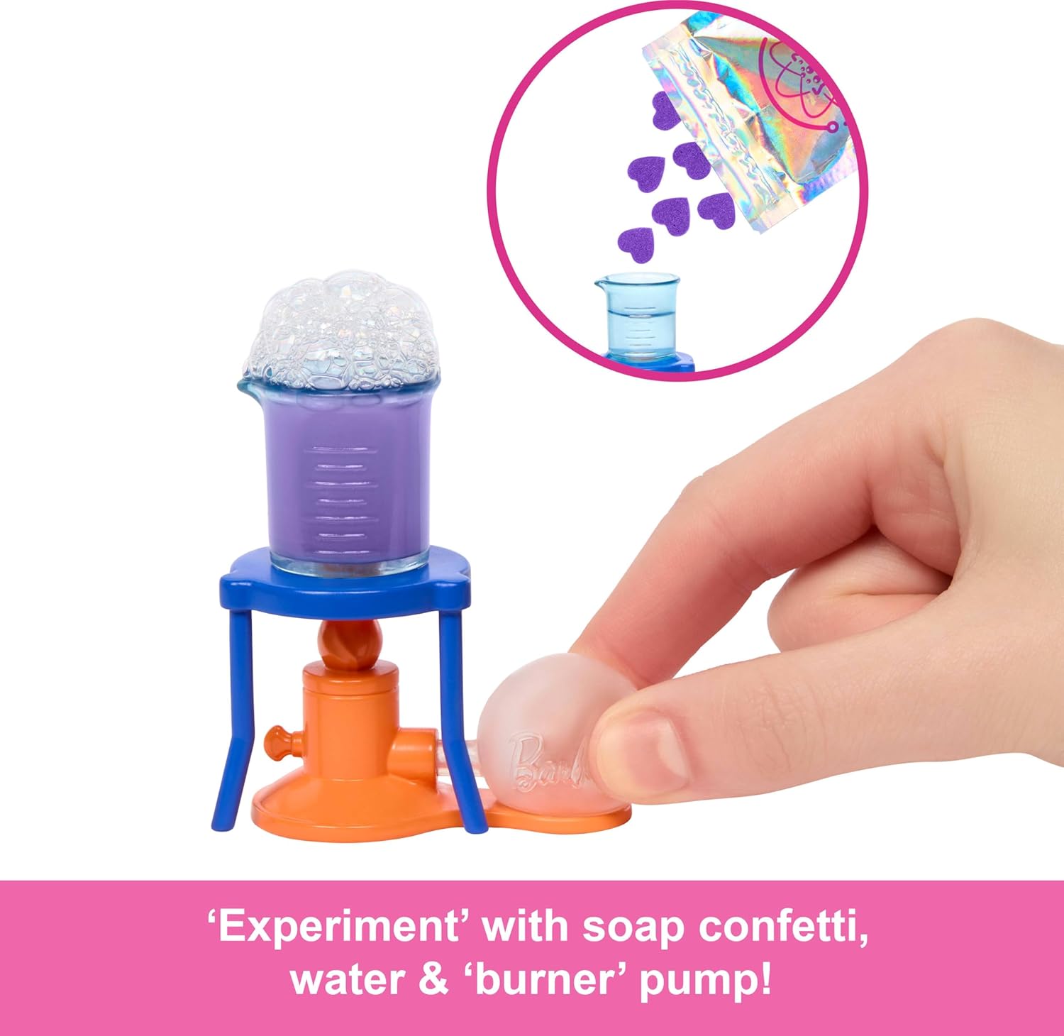 Barbie Scientist Doll and Accessories with Blonde Fashion Doll, Lab Table, Microscope, & Color-Change Beaker & Petri Dish Accessories