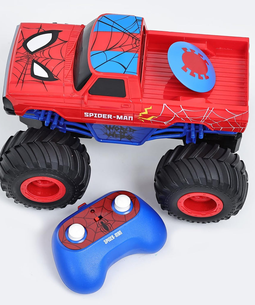 Marvel Spider-Man Rock Raider Remote Control Car, Official 2.4 GHz Full Function R/C Vehicle, Rugged Rock Crawler Toy for Kids Ages 3+
