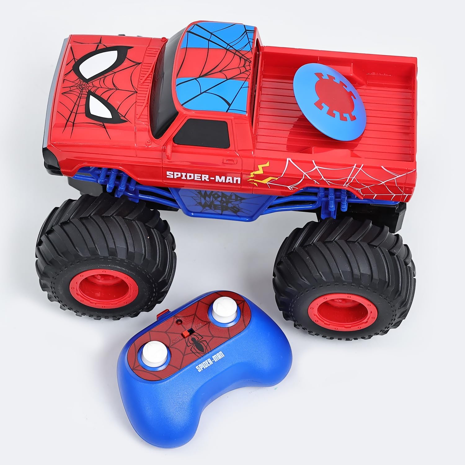 Marvel Spider-Man Rock Raider Remote Control Car, Official 2.4 GHz Full Function R/C Vehicle, Rugged Rock Crawler Toy for Kids Ages 3+