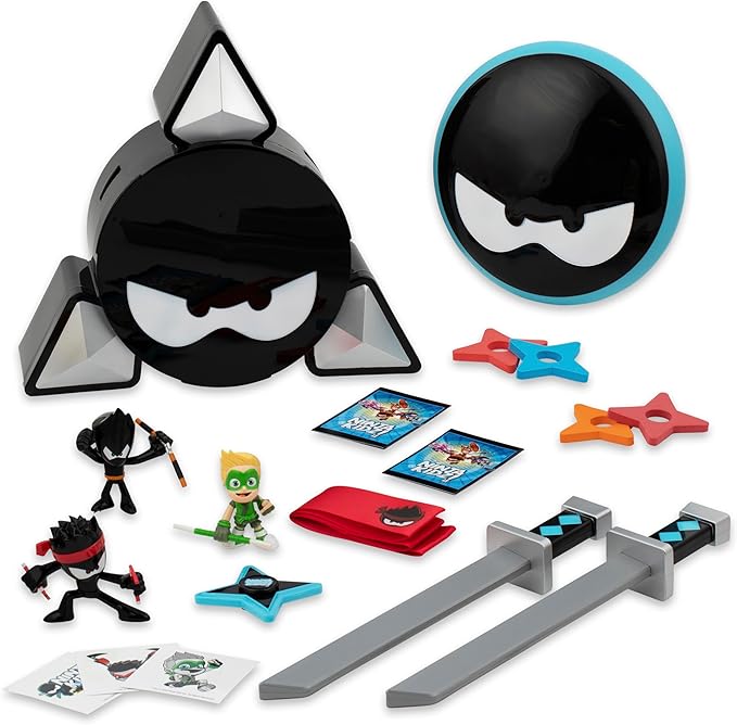 Ninja Kidz Mystery Warrior Pack, 18 Surprise Toys, Officially Licensed Ninja Kidz Collectibles for Kids 3+