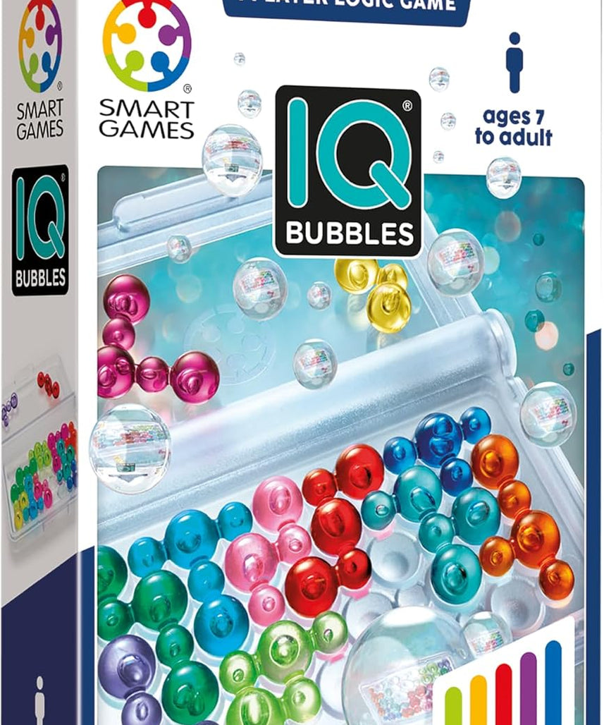IQ Bubbles Logic Puzzle Brain Game for Boys and Girls Ages 7 Years and Up Portable Travel Game with 120 Challenges for Kids Teens and Adults