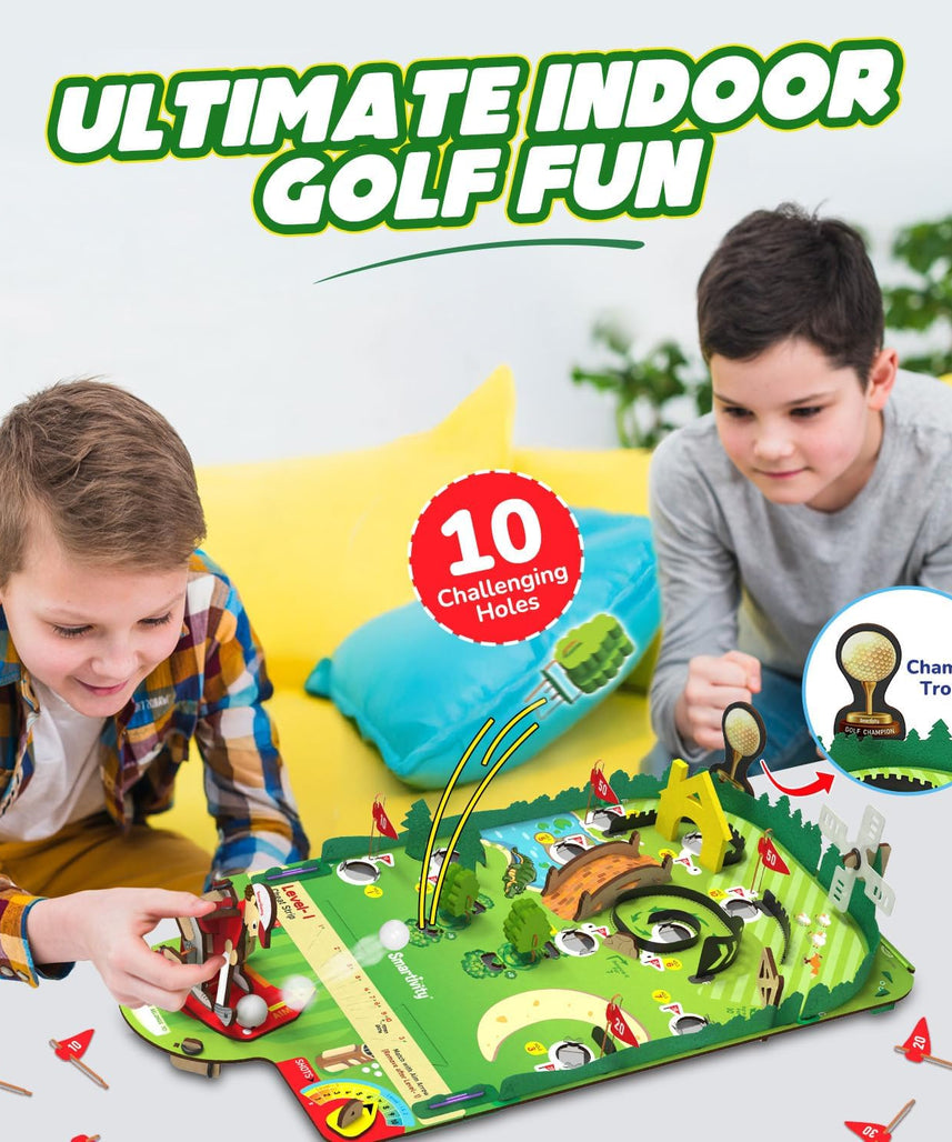 Smartivity DIY Mini Golf - Tabletop Game for Kids 6-12 Years Old | Birthday Gifts for Boys & Girls | Toy for Boys and Girls 6,7,8,9,10,11,12,13,12 Years